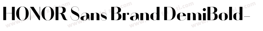 HONOR Sans Brand DemiBold字体转换